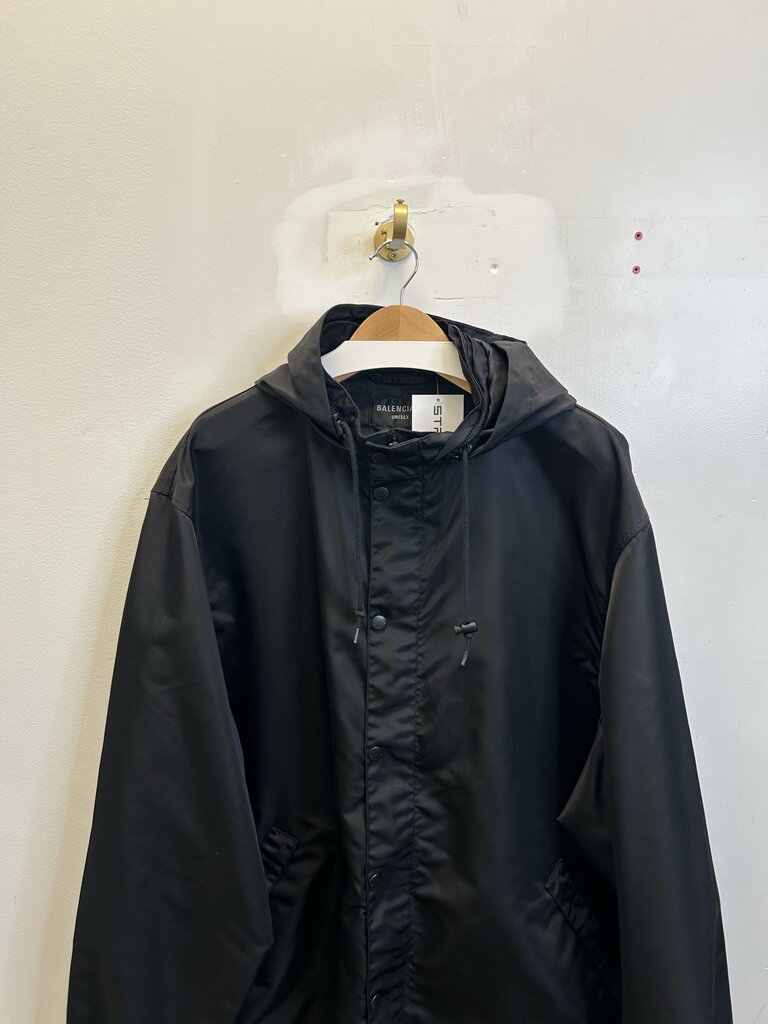 Preowned Balenciaga Windbreaker Tape Logo Sz.Medium