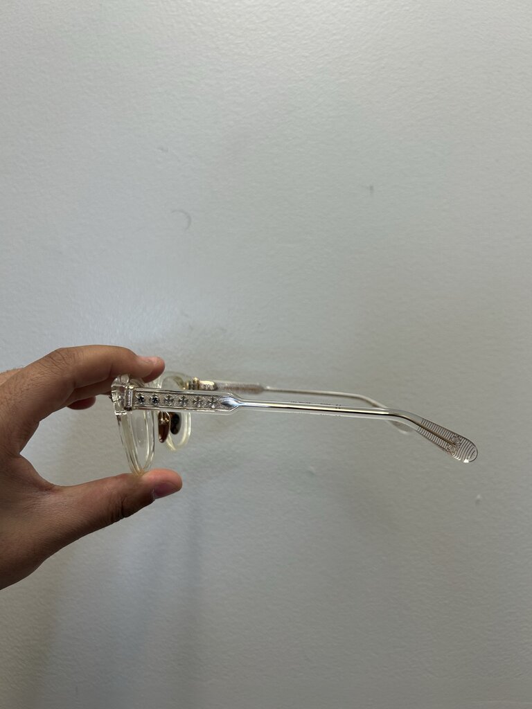 Preowned Chrome Hearts Clear Dingaloing Frames