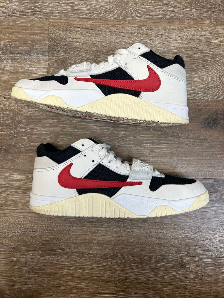 Preowned Travis Scott JumpJack Cream Red sz.10.5