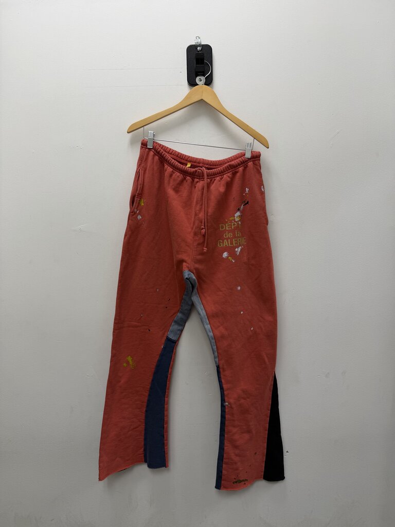 Preowned Gallery Dept. De La Galerie Flare Red Sweatpants Sz. XL
