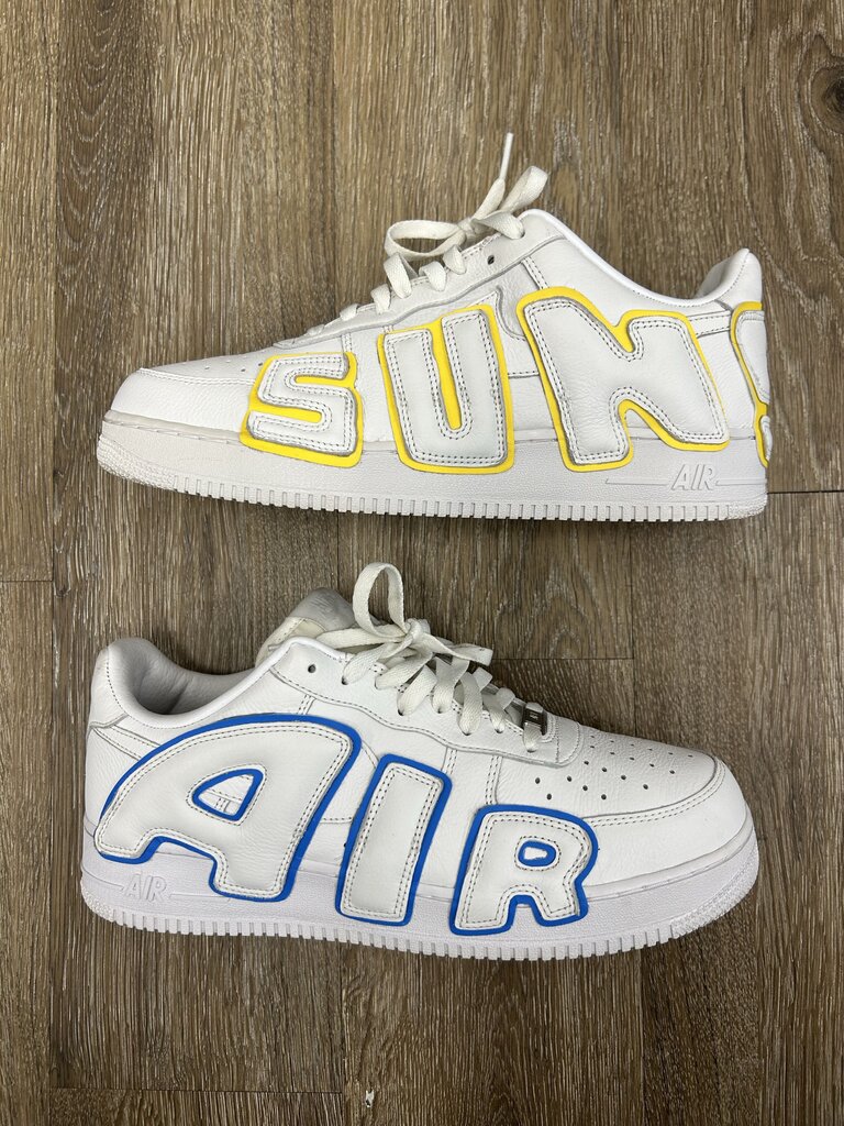 Preowned CPFM Blue Yellow White Af1 Sz.11