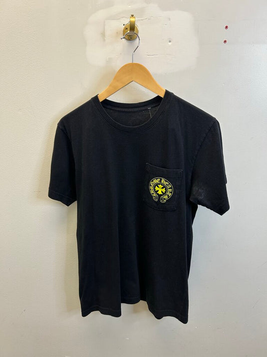 Preowned Chrome Hearts Black Green Horseshoe Tee Size Medium