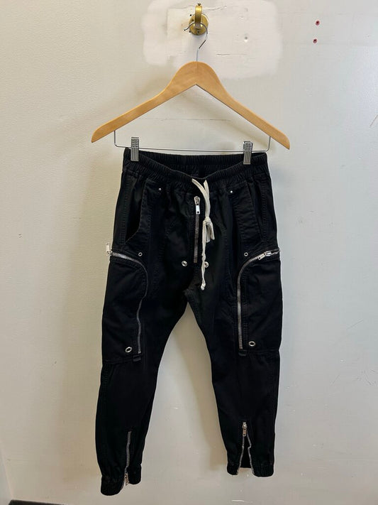 Preowned Rick Owens Black Zipper Pants sz.34(S)