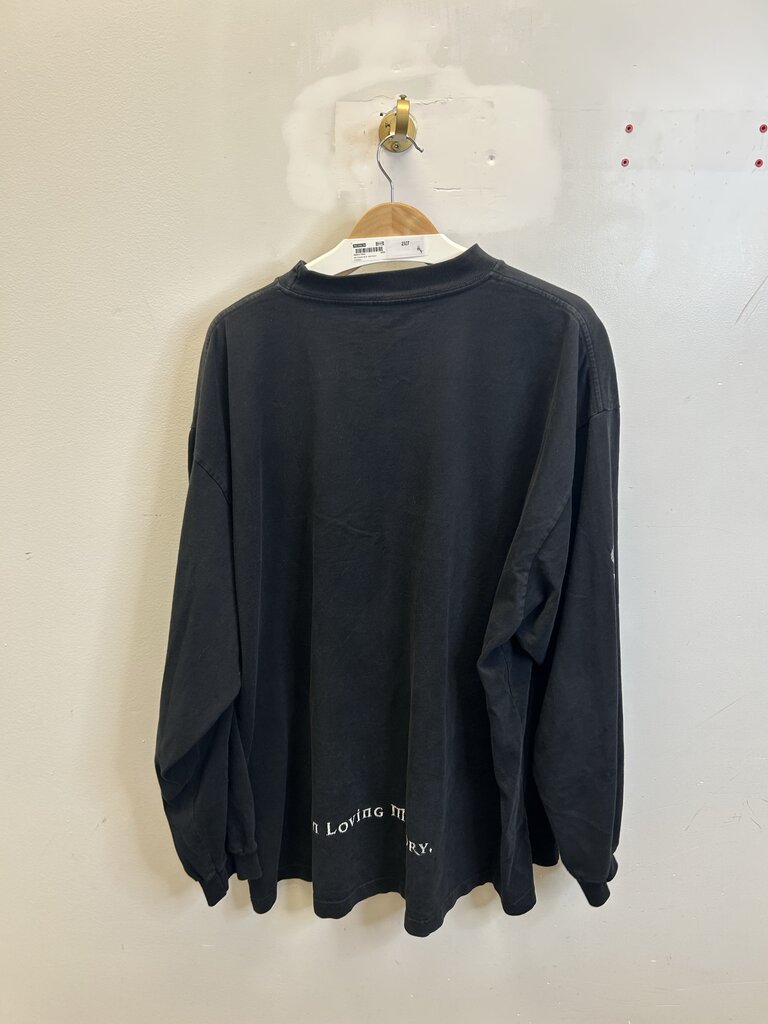 Preowned Balenciaga Black DMX L/S Size XXL