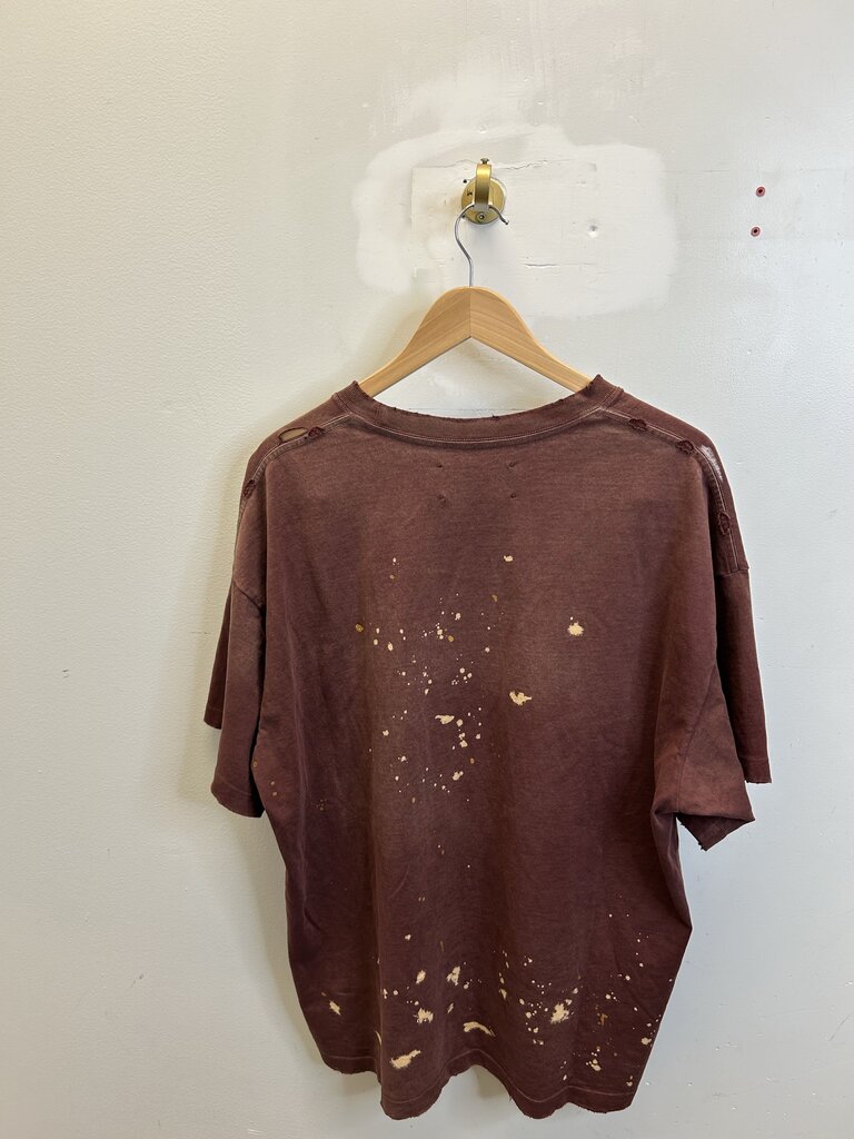 New Satoshi Nakamoto Red White Bleached Logo Tee Sz.XL