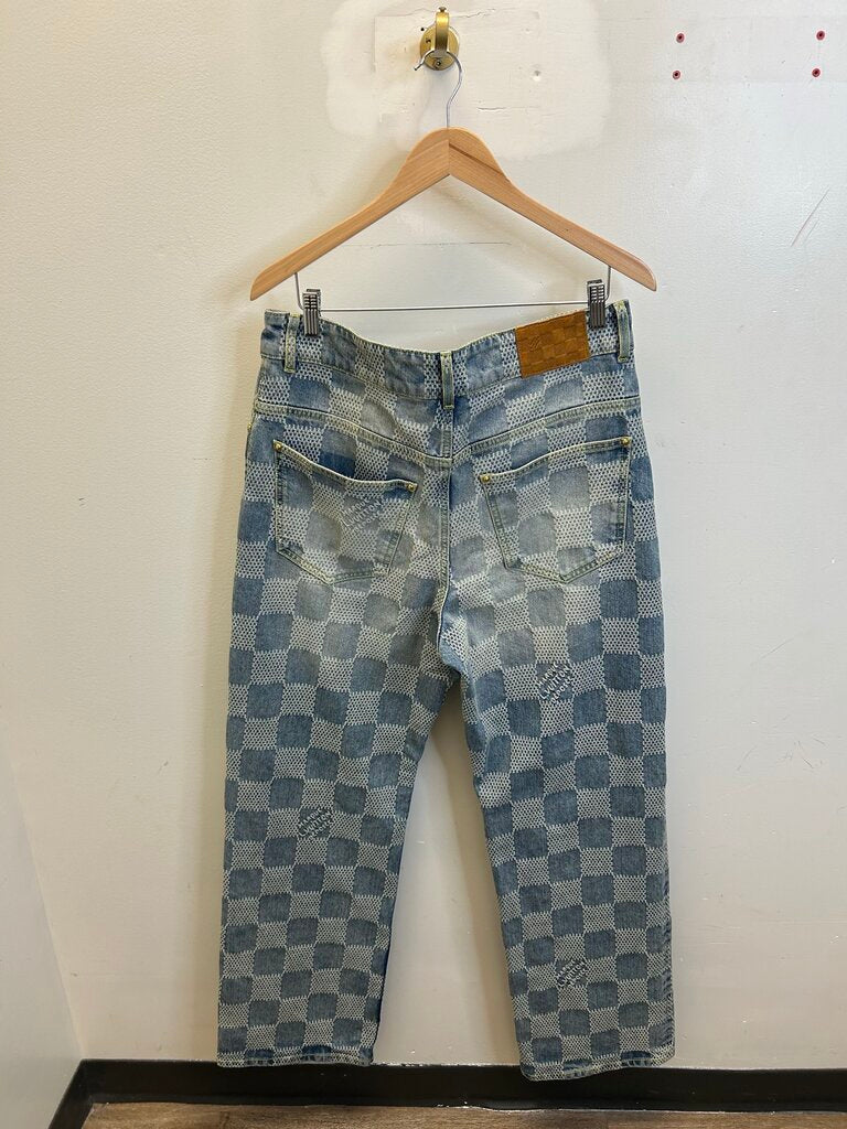New Louis Vuitton Damier Pharrell Flair Denim Sz.34