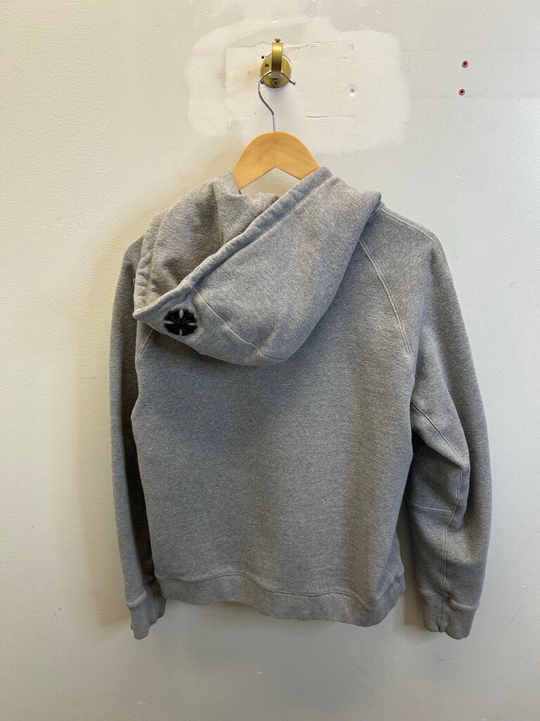 Preowned Chrome Hearts Grey Patch Fu Zip Up Hoodie Sz.Medium