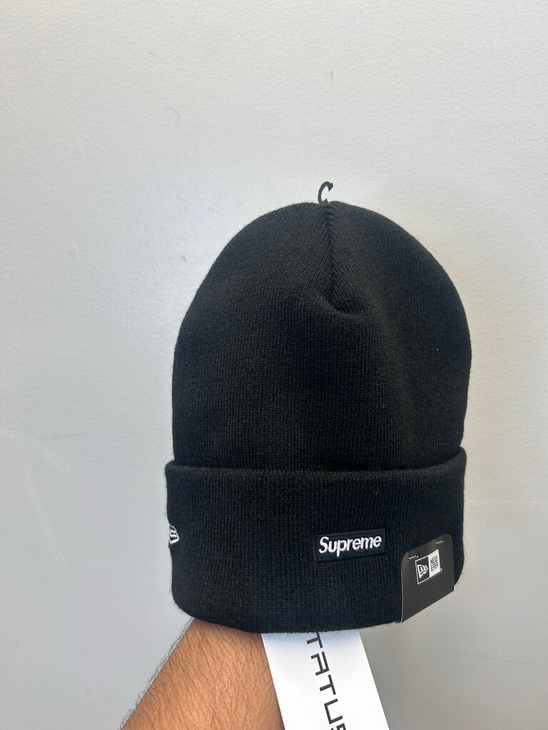 New Supreme New Era Old English Black Beanie