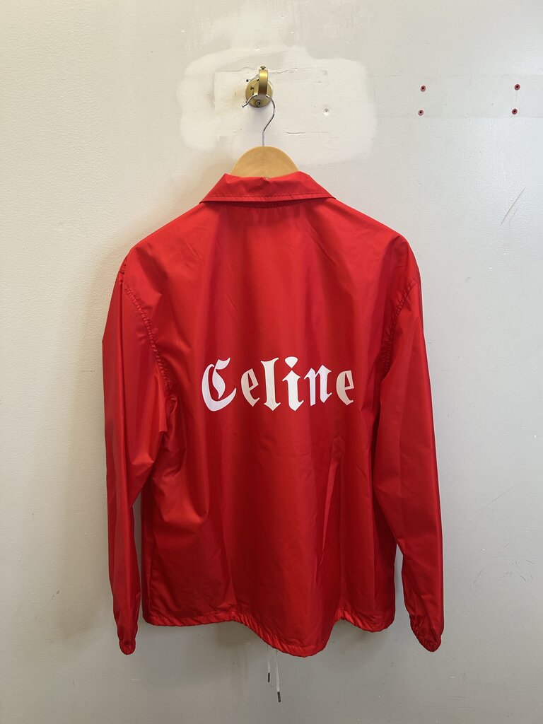 New Celine Red Button Up Size L/XL