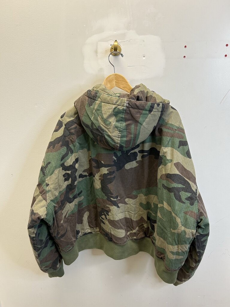 New Gv Gallery Camo Bomber Jacket Size Large