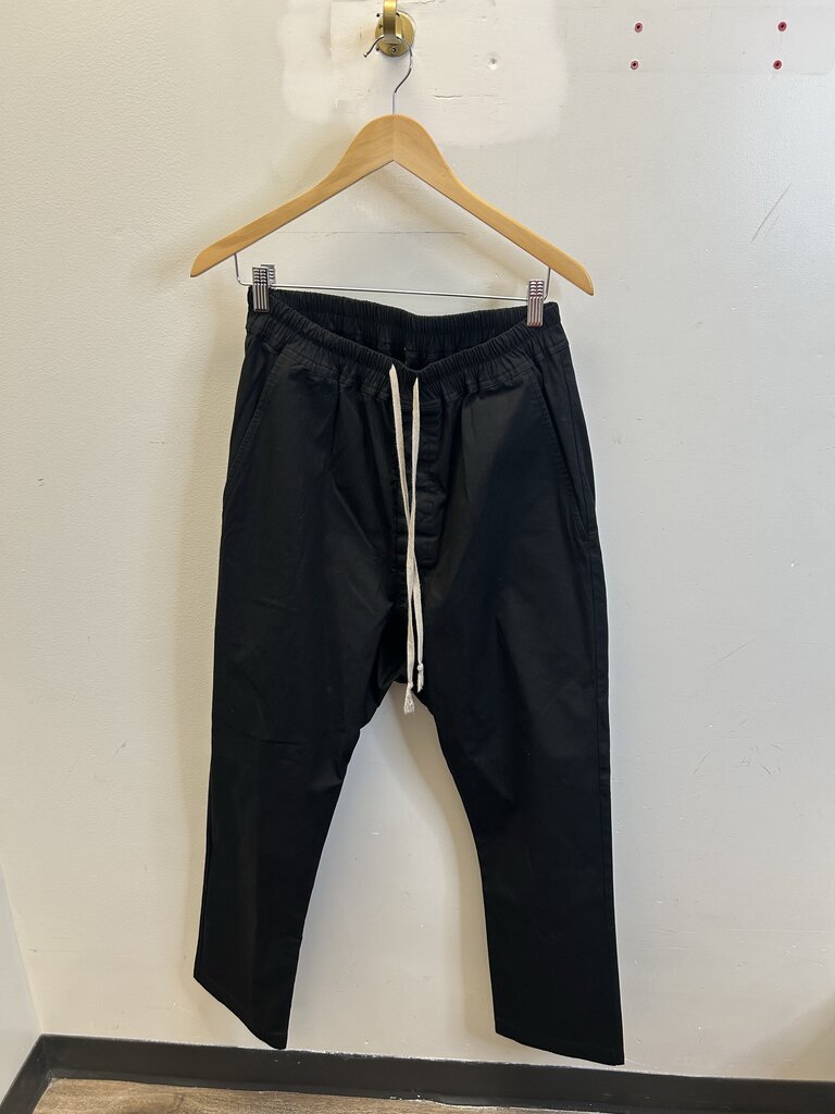 Preowned Rick Owens Black Drop Crotch Cargo Sz.S/M