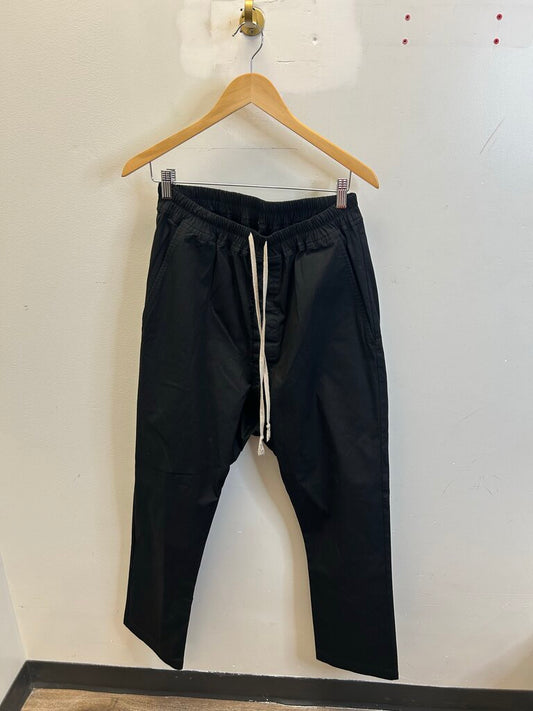Preowned Rick Owens Black Drop Crotch Cargo Sz.S/M