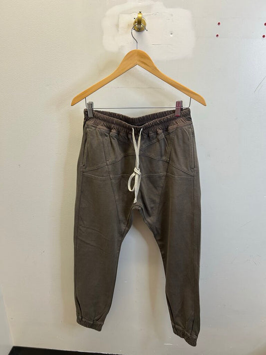Preowned Rick Owens Brown Pentagram Sweatpants Sz 38