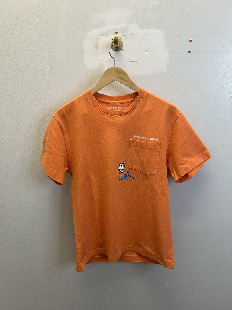 Preowned Chrome Hearts Matty Boy Orange Tee Sz M