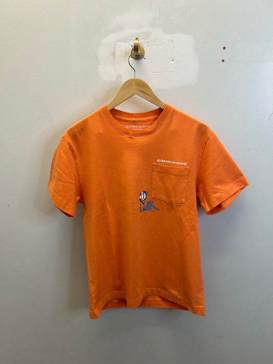 Preowned Chrome Hearts Matty Boy Orange Tee Sz M
