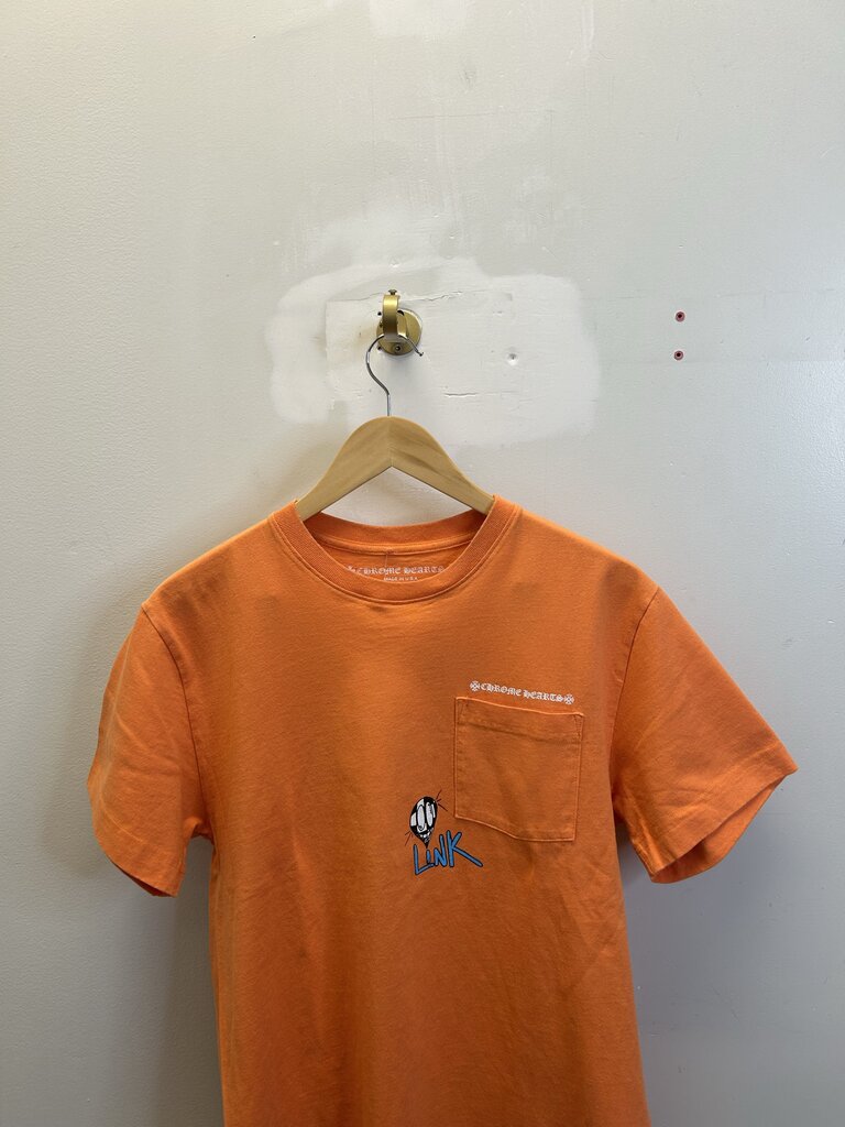 Preowned Chrome Hearts Matty Boy Orange Tee Sz M
