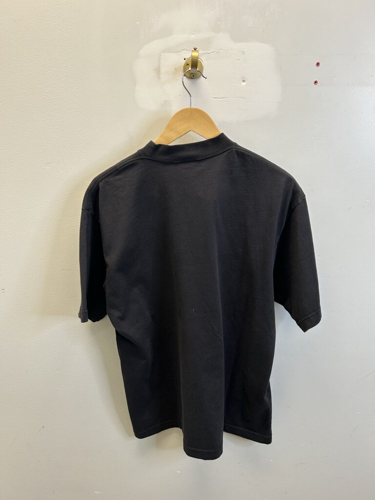 Preowned Balenciaga Black Blue Loop Sports Icon \Tee Sz XS