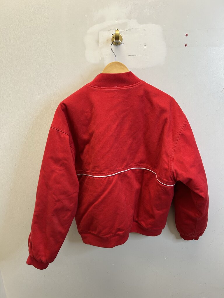 Preowned Supreme Red Old English Zip Jacket size M