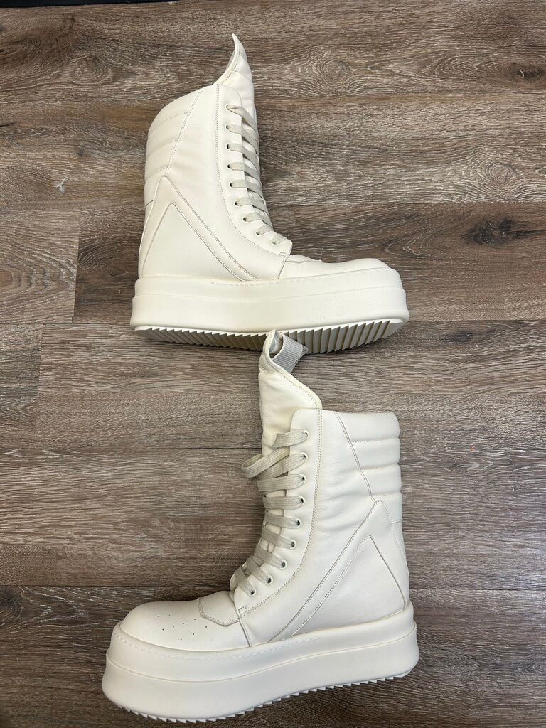 New Rick Owens Mega Geobasket Cream size 42