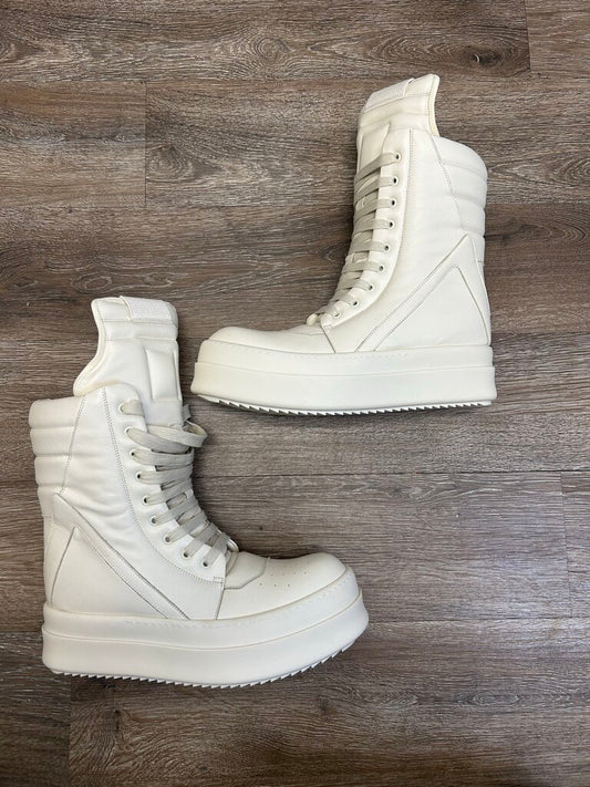 New Rick Owens Mega Geobasket Cream size 42