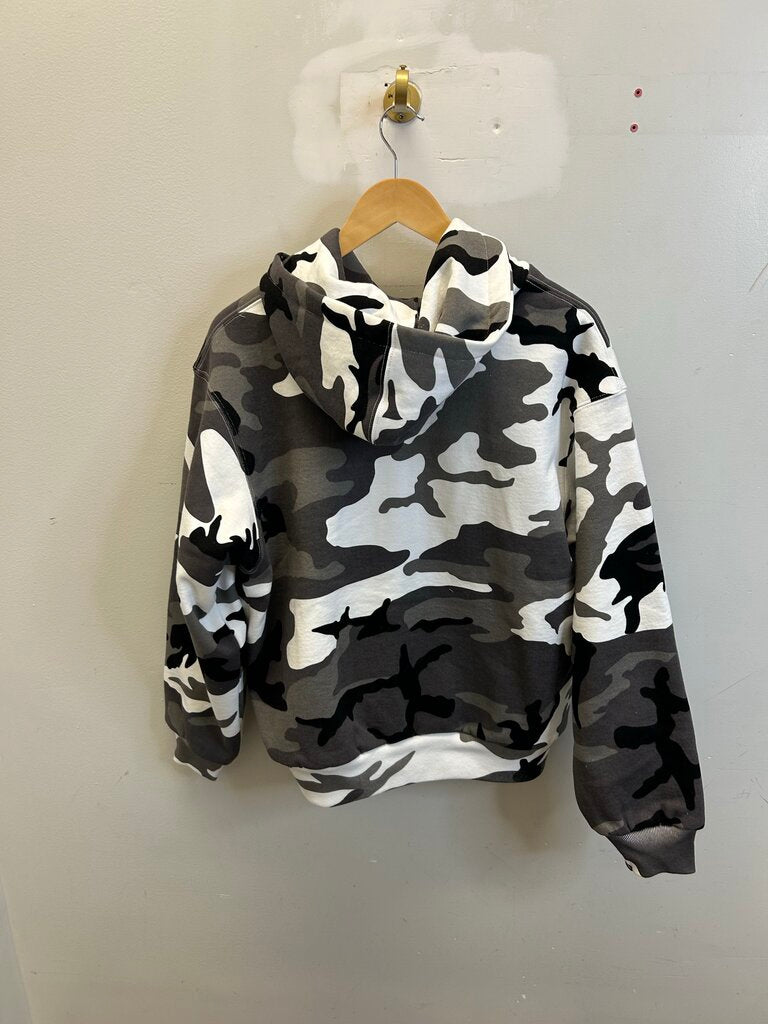 New Supreme Snow Camo Thermal Zip Up Sz.Small