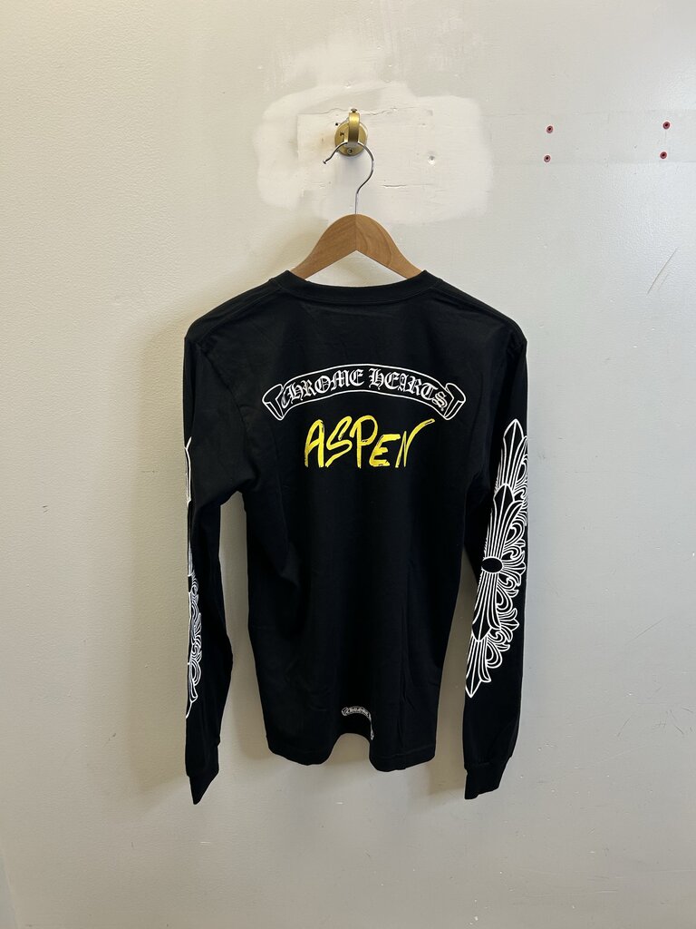 New Chrome Hearts Aspen Yellow Back Logo Longsleeve sz.