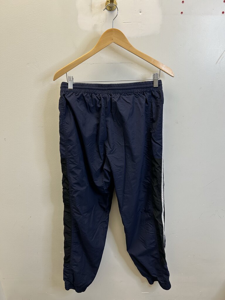 Preowned Balenciaga Nylon Navy White Track Pant sz.Large