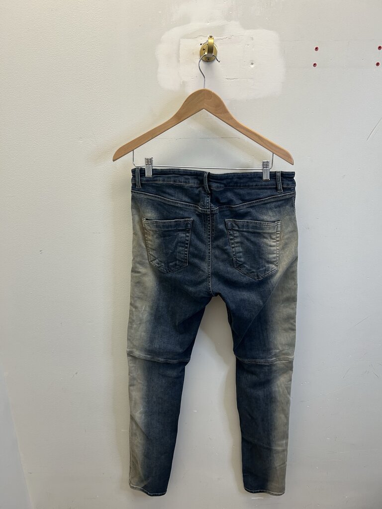 Preowned Rick Owens Bleach Skinny Detroit Denim sz.L