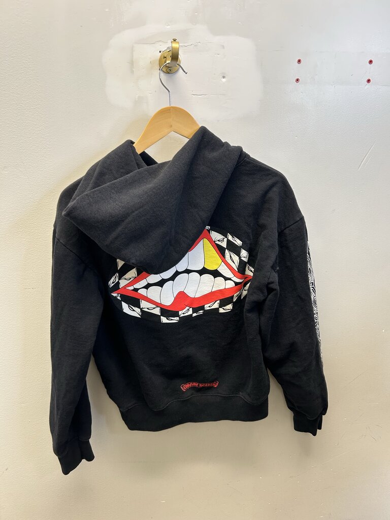 Preowned Chrome Heart Matty Chomper Black Hoodie size S