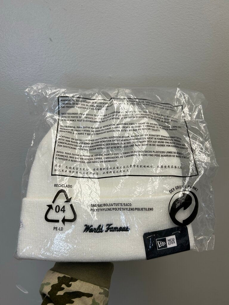 New Supreme Bogo White Red Logo Beanie