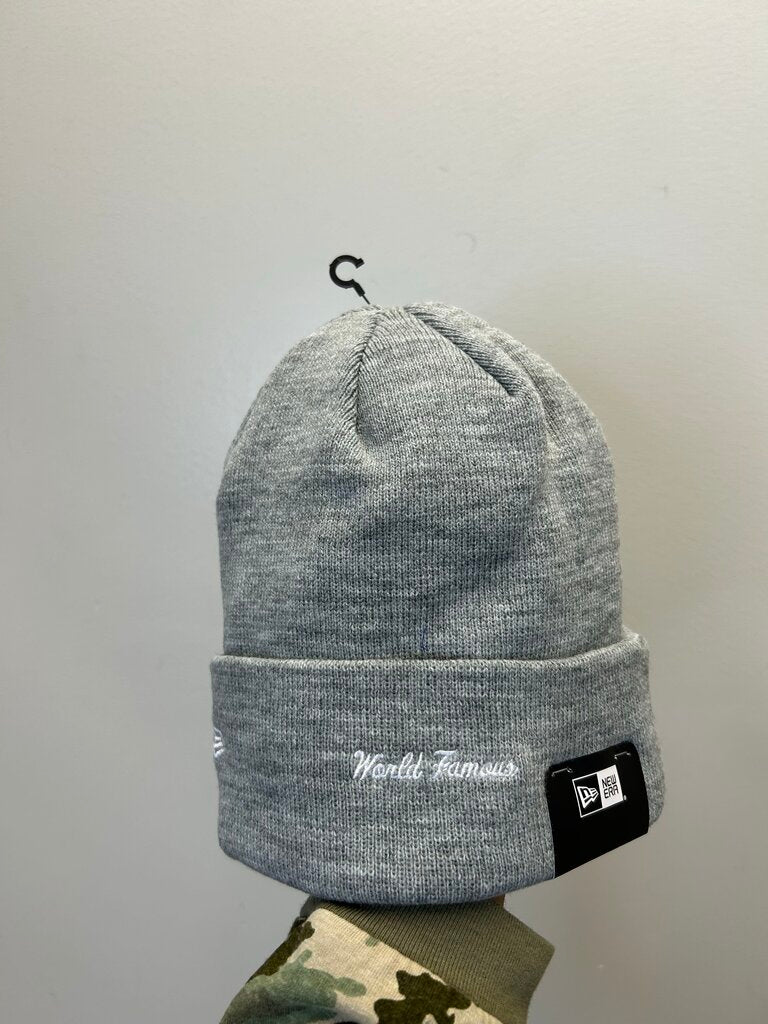 New Supreme Bogo Grey Red Logo Beanie