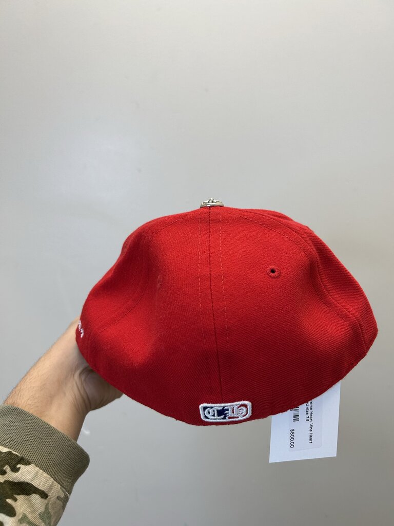 New Chrome Heart Vine Heart Red Fitted size 7.5