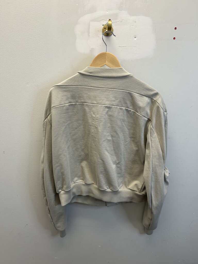 Preowned Rick Owens Grey Cream Zip Jacket Bomber sz.M