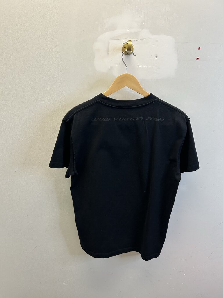 Preowned Louis Vuitton Black Black Tee size S