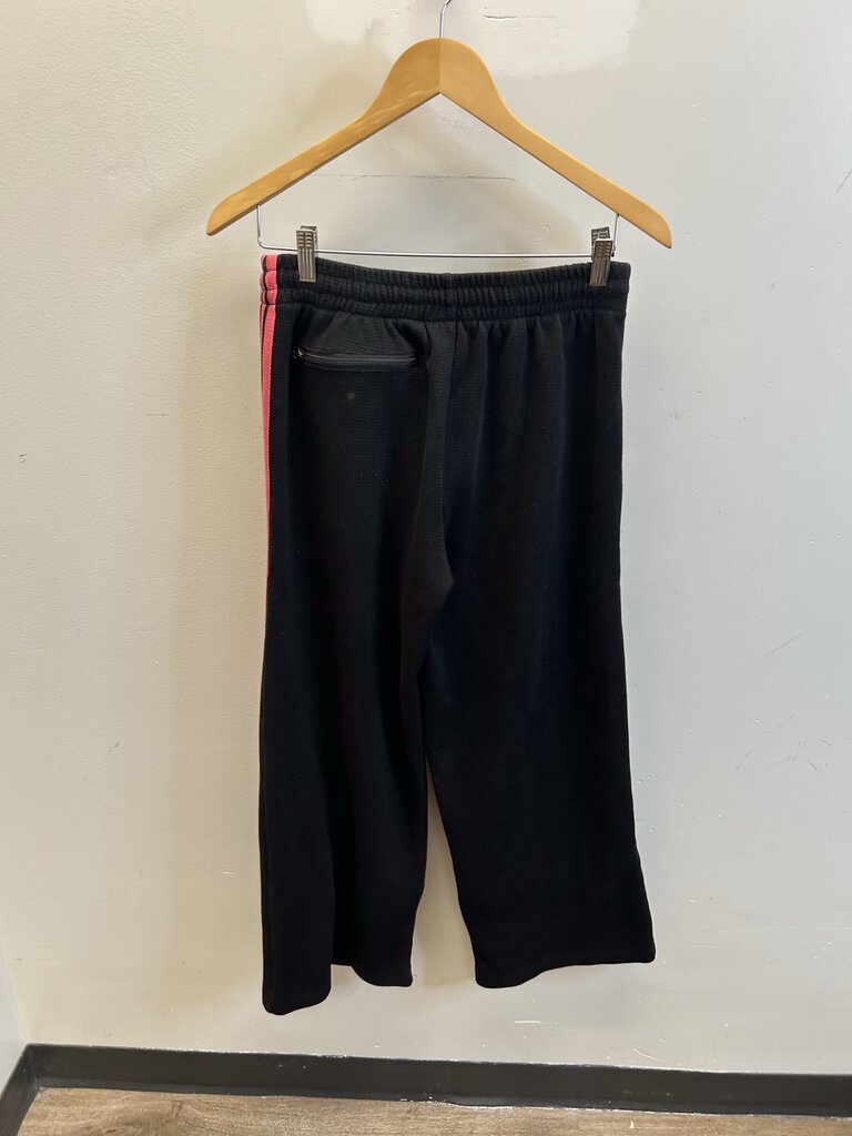 Preowned GV Gallery Fuchsia Pink Stripe Black Sweats sz.S