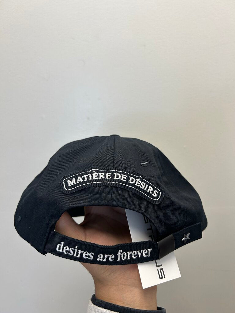 New Matiere Desires Black White Leather Patch 5 Panel
