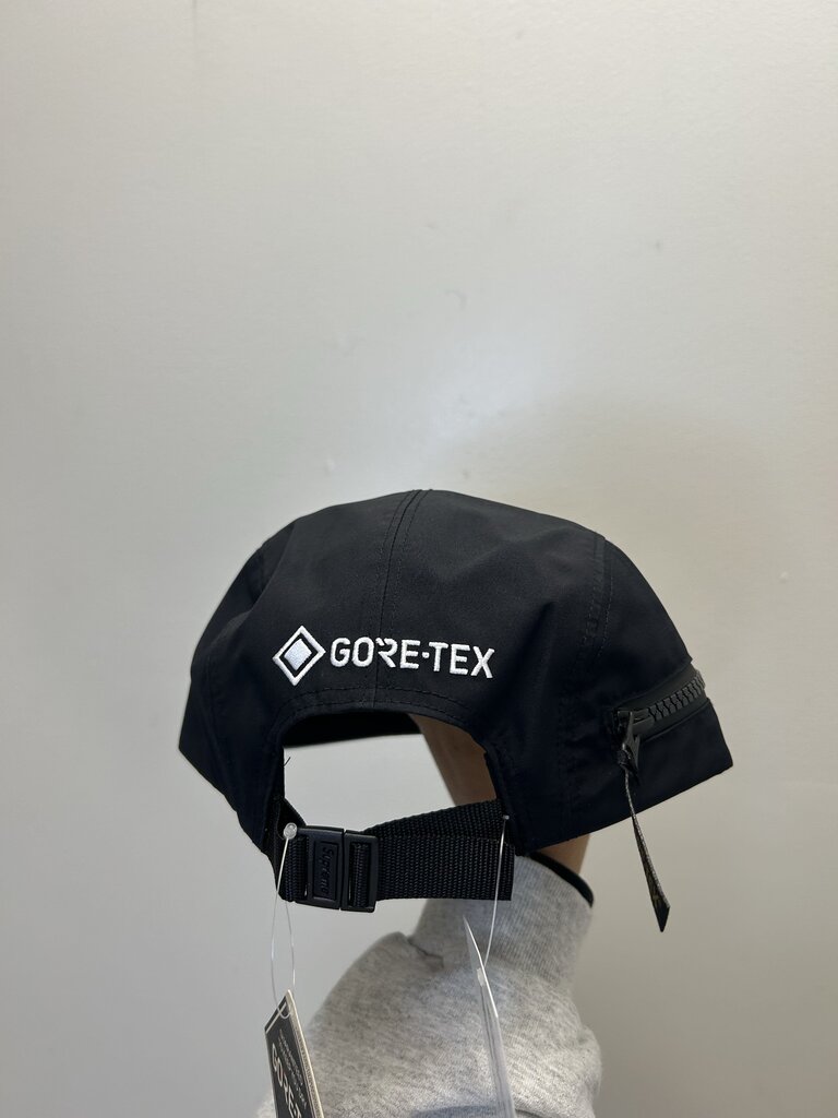 New Supreme Black Nylon Zipper Camp Cap