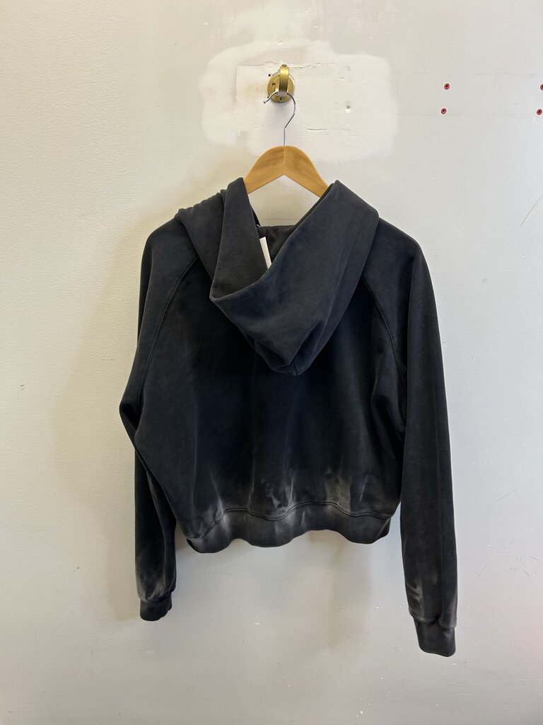 Preowned GV Sunfaded Raspberry Black Zip Up size