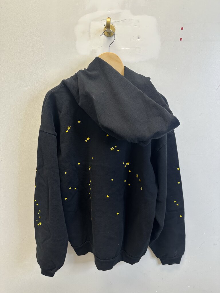 New Sp5der ATL Black Yellow Hoodie size XL