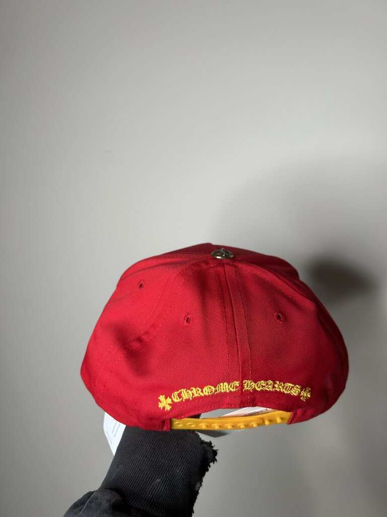 New Chrome Heart Red Yellow Baseball Hat