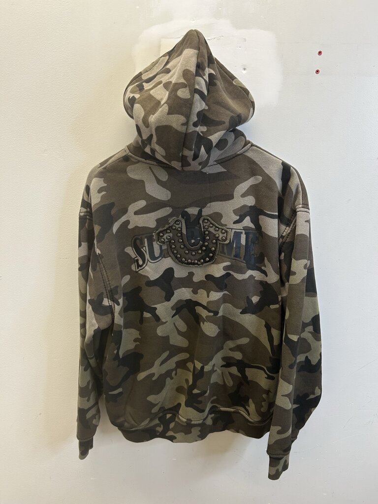 New Supreme True Religion Camo Zip Up Hoodie Sz.Large