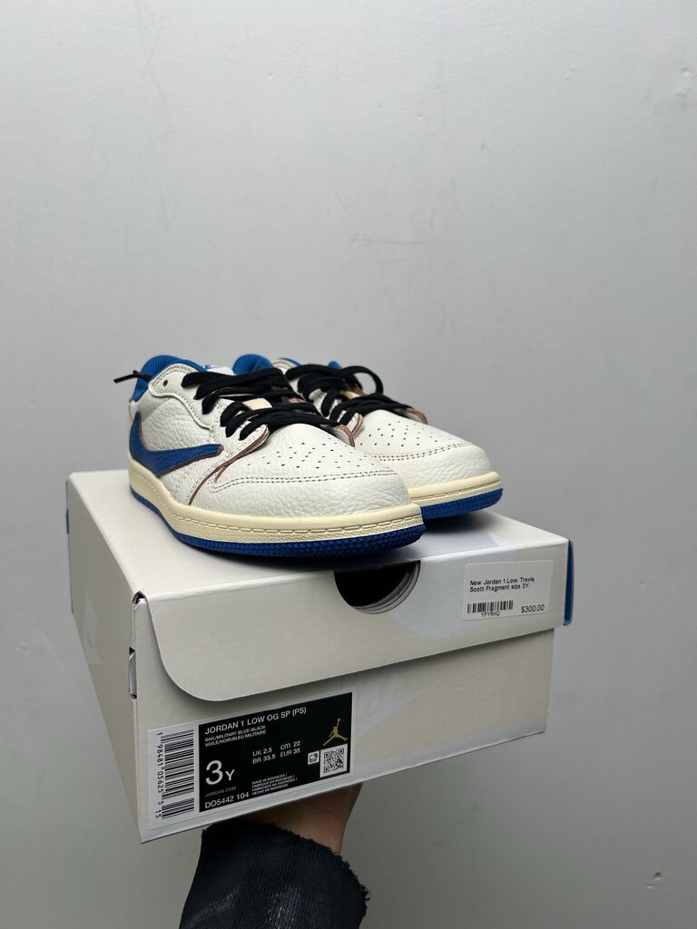 New Jordan 1 Low Travis Scott Fragment size 3Y
