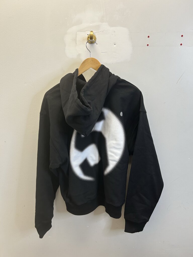 New Stussy Lens Back Logo Black Zip Hoodie sz.XL