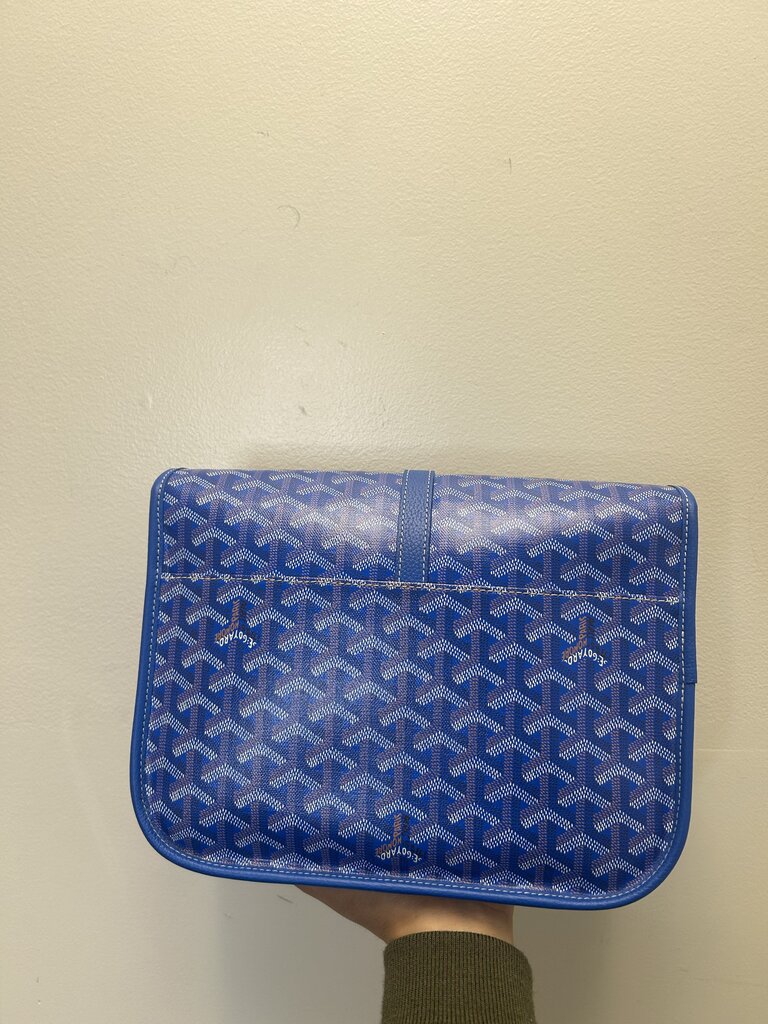 Preowned Goyard Belvedere PM Blue