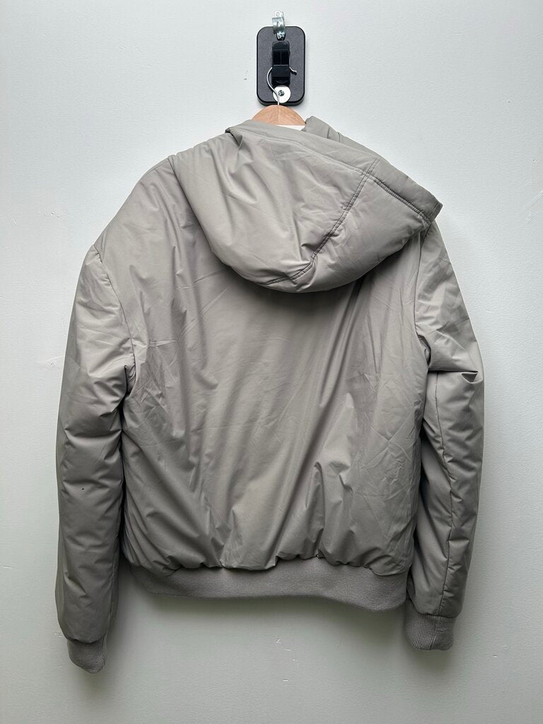 Preowned Miu Miu Grey Puffer Coat Size 50