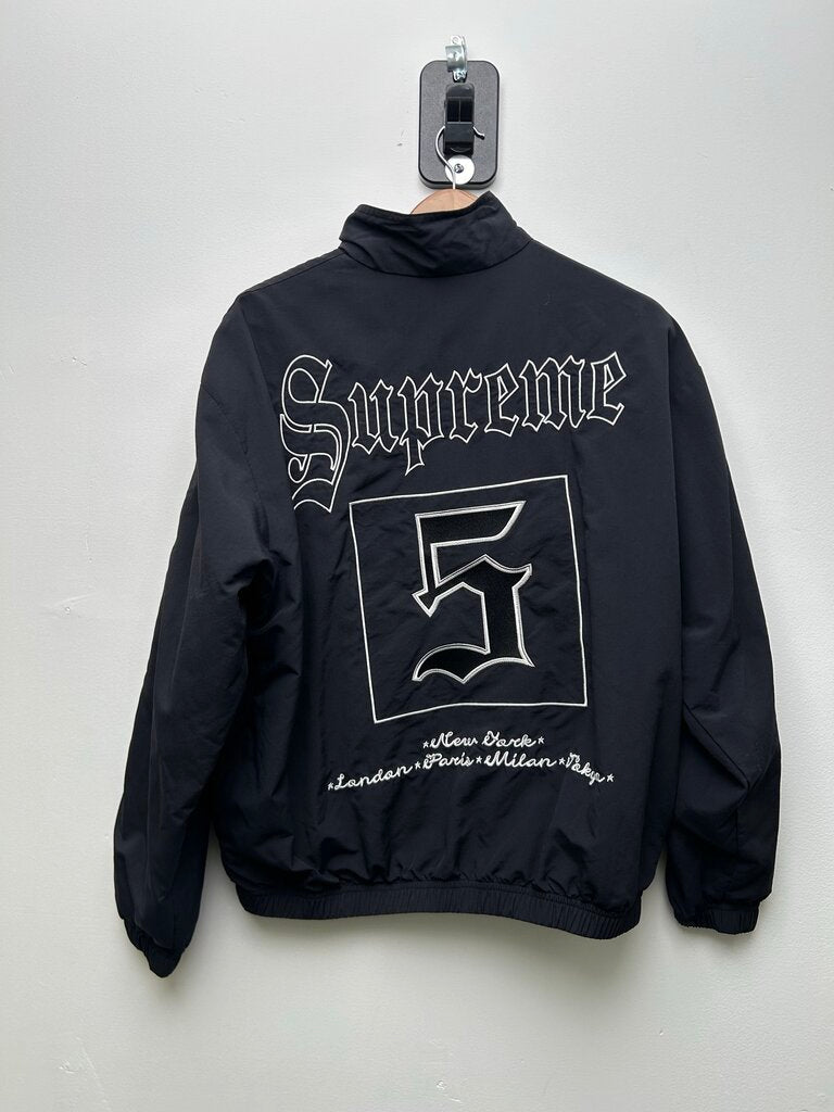 Preowned Supreme 5 Embroidered Black Jacket sz.S