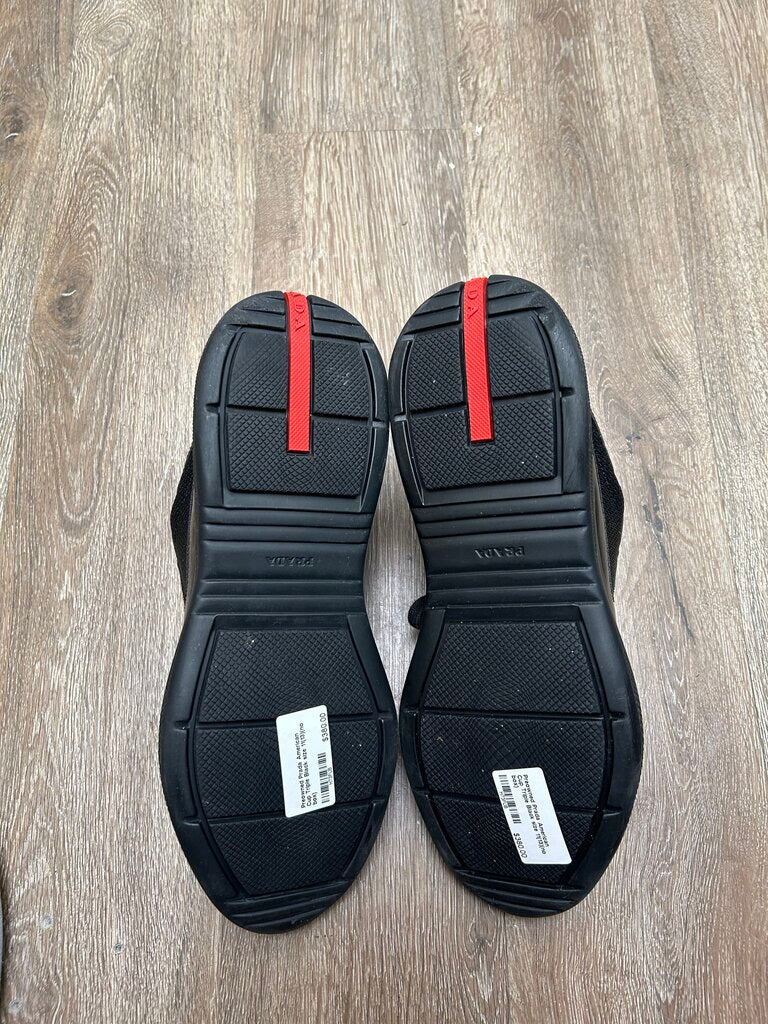 Preowned Prada American Cup Triple Black size 11(13)(no box)