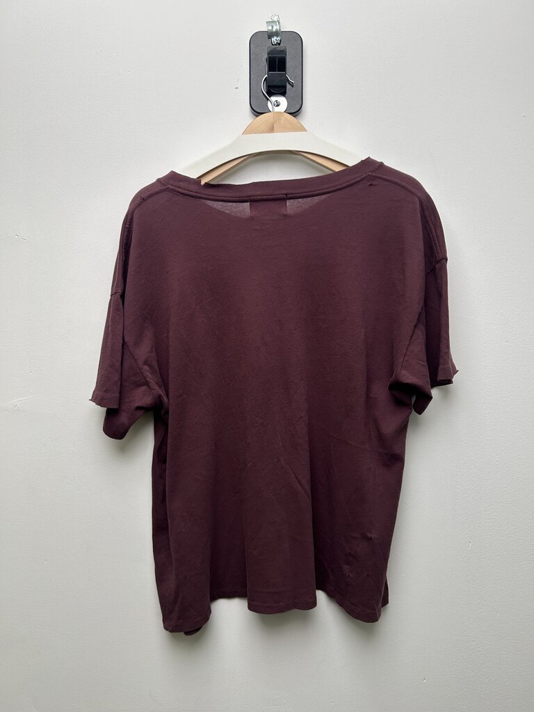 Preowned ERD Maroon Chest Logo Tee sz.