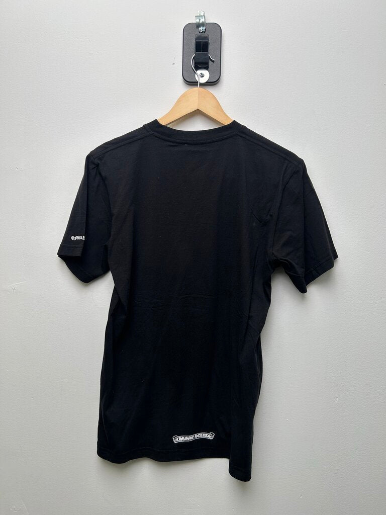 New Chrome Hearts Neck Logo Black Tee sz.