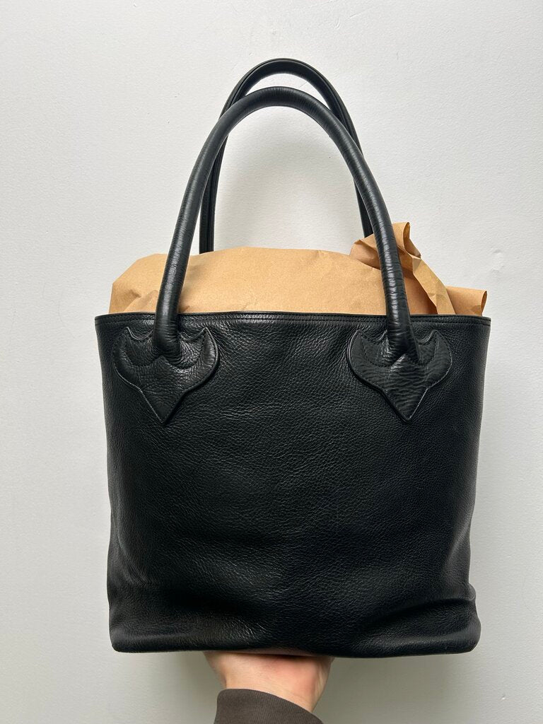 Preowned Chrome Hearts Black Patch Tote Bag
